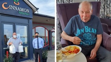 Residents at Port Talbot tuck into tasty Indian takeaway